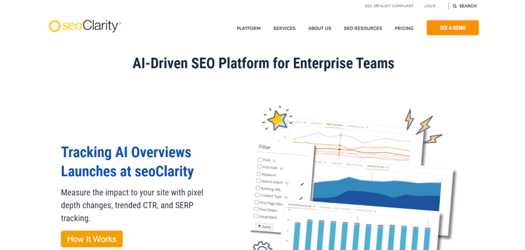 seoClarity home page